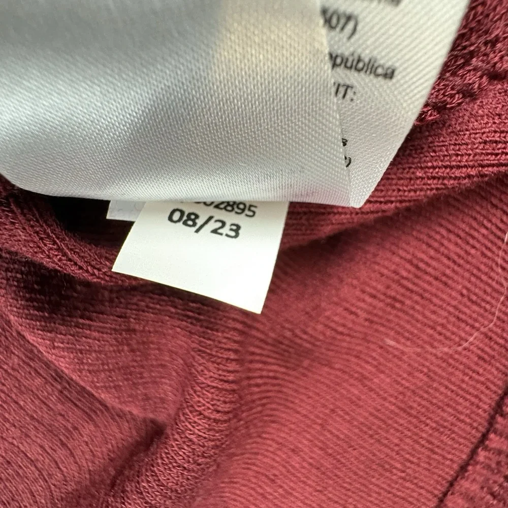 Old Navy Dress Girls XXL 18 Red Ribbed Knit A-Line Long Sleeve NWT